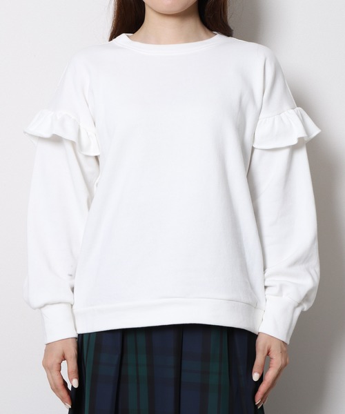 「Re.Verofonna」 スウェットカットソー MEDIUM レッド レディース_画像6