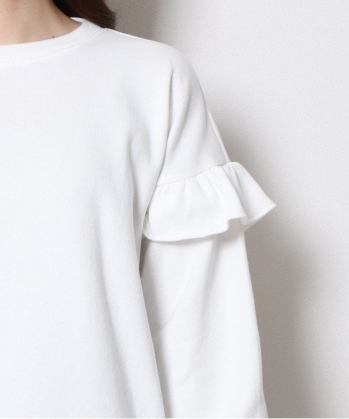 「Re.Verofonna」 スウェットカットソー MEDIUM レッド レディース_画像7