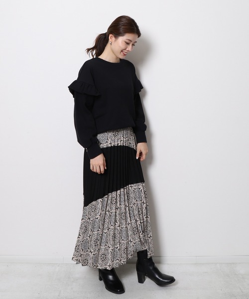「Re.Verofonna」 スウェットカットソー MEDIUM レッド レディース_画像9