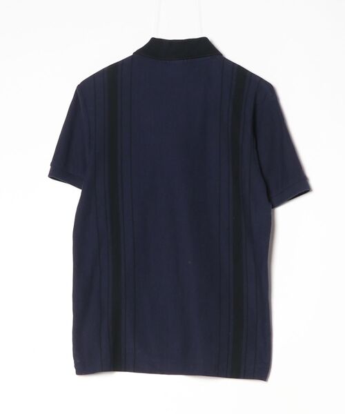 「LACOSTE」 半袖ポロシャツ X-SMALL ネイビー メンズ_画像2