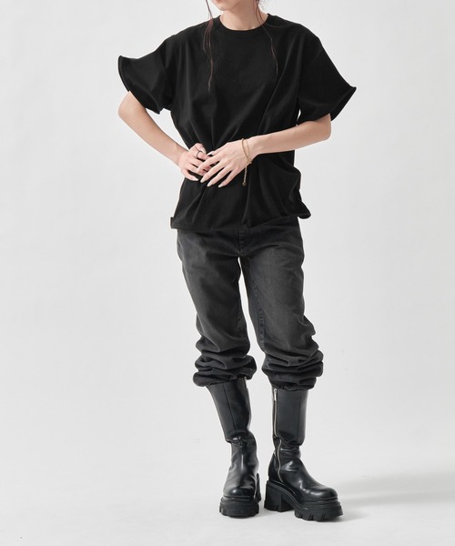 INSCRIRE（アンスクリア） tシャツ Raffy Gauze Wire Tee レディース