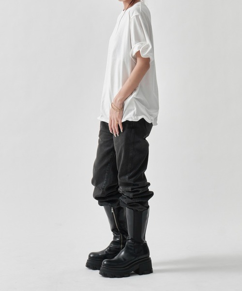 INSCRIRE（アンスクリア） tシャツ 半袖 Raffy Gauze Wire Tee