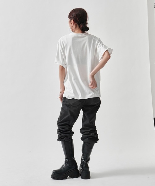 INSCRIRE（アンスクリア） tシャツ Raffy Gauze Wire Tee レディース