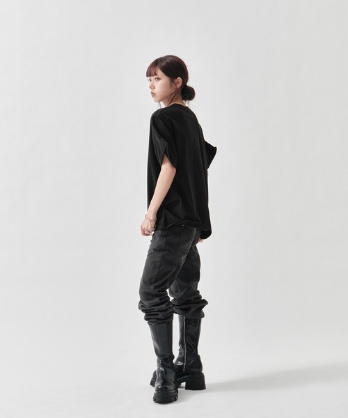 INSCRIRE（アンスクリア） tシャツ Raffy Gauze Wire Tee レディース