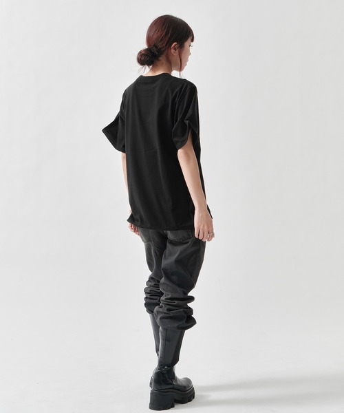 INSCRIRE（アンスクリア） tシャツ Raffy Gauze Wire Tee レディース