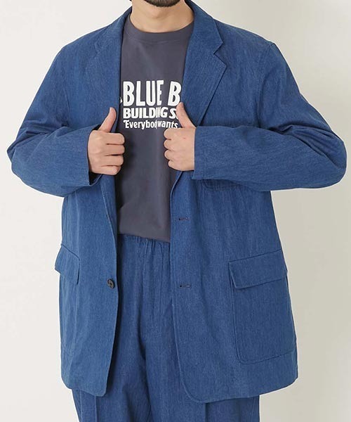 ジャケット テーラードジャケット Brooks Brothers /別注 ジャカードデニム 3Bジャケット メンズの画像