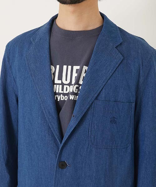 ジャケット テーラードジャケット Brooks Brothers /別注 ジャカードデニム 3Bジャケット メンズの画像