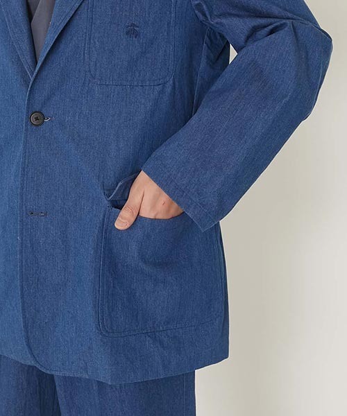 ジャケット テーラードジャケット Brooks Brothers /別注 ジャカードデニム 3Bジャケット メンズの画像