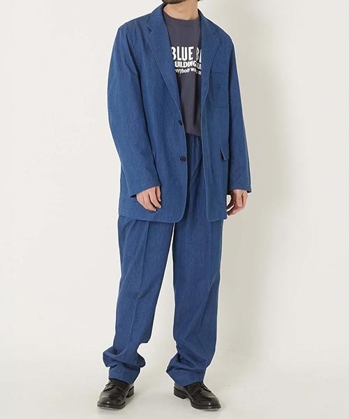 ジャケット テーラードジャケット Brooks Brothers /別注 ジャカードデニム 3Bジャケット メンズの画像