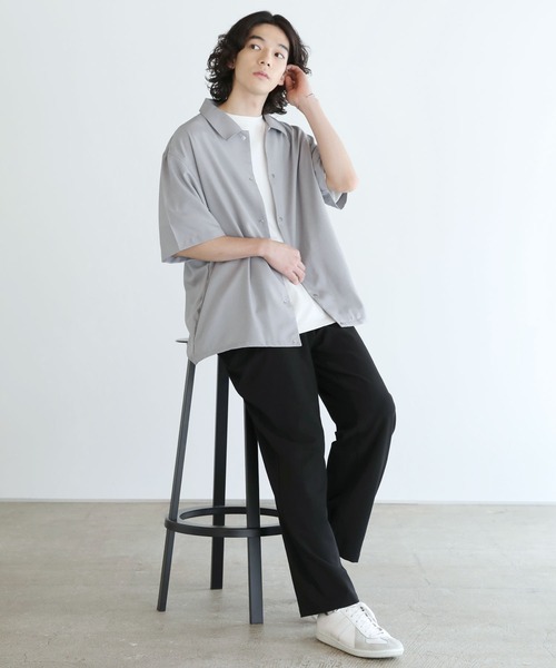 「SPU」 半袖シャツ L グレー メンズ_画像9