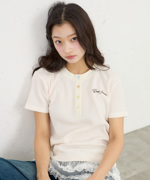 FCMM tシャツ THERMAL HENLEY SS / サーマルヘンリーSS レディース