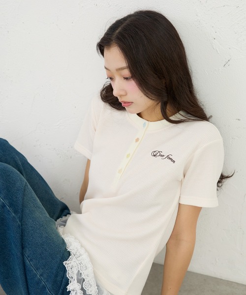 FCMM tシャツ THERMAL HENLEY SS / サーマルヘンリーSS レディース