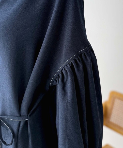 「classicalelf」 長袖ワンピース MEDIUM ネイビー レディース_画像6
