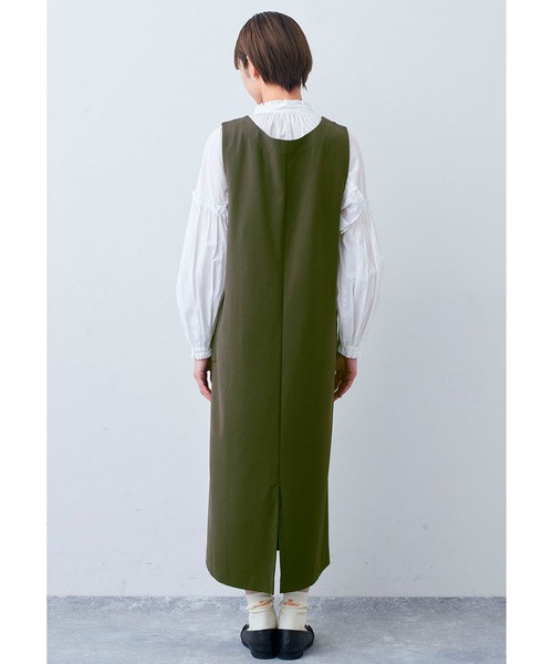 「Live in comfort」 サロペットスカート NM アイボリー レディース_画像7