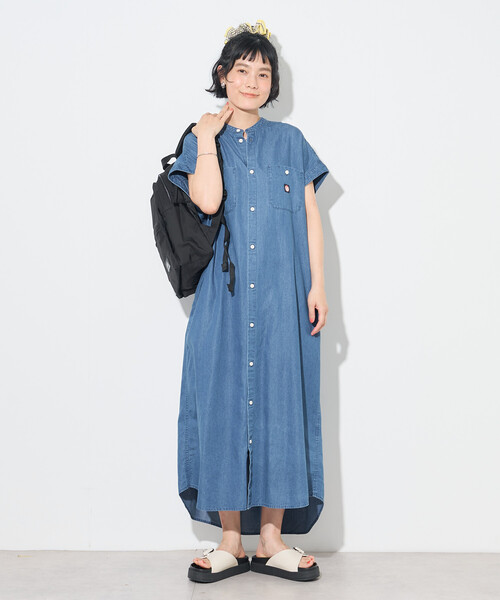 ワンピース 夏 RED KAP/レッドキャップ リヨセルデニム フレンチスリーブ ワンピース/デニムシャツワンピース | FREAK'S STORE | 07