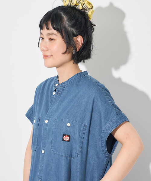 ワンピース 夏 RED KAP/レッドキャップ リヨセルデニム フレンチスリーブ ワンピース/デニムシャツワンピース | FREAK'S STORE | 09