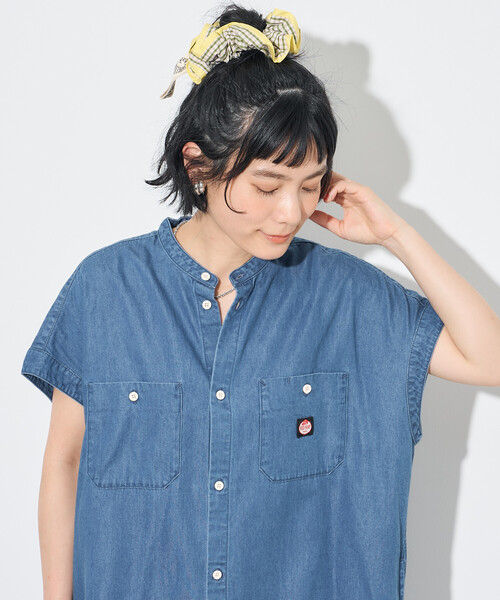 ワンピース 夏 RED KAP/レッドキャップ リヨセルデニム フレンチスリーブ ワンピース/デニムシャツワンピース | FREAK'S STORE | 10