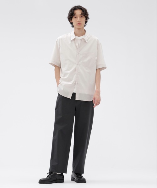 MARGARET HOWELL（マーガレットハウエル） シャツ 半袖 TONAL STRIPE