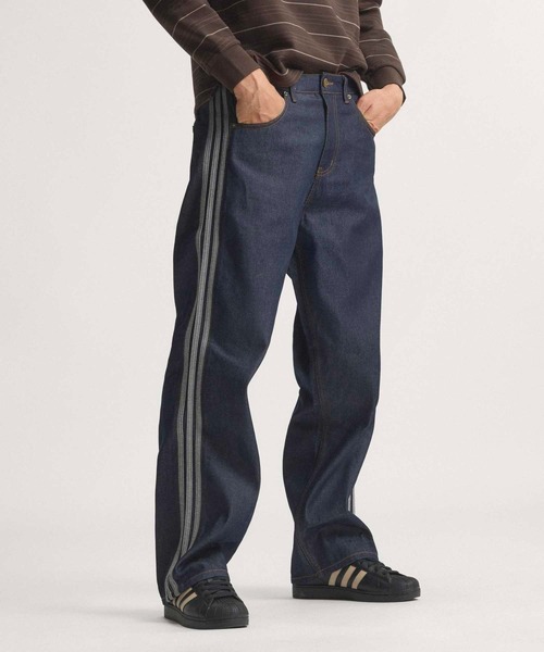 ファイヤーバード アディカラーデニムパンツ adidas（アディダス） ジーンズ ファイヤーバード アディカラー デニム