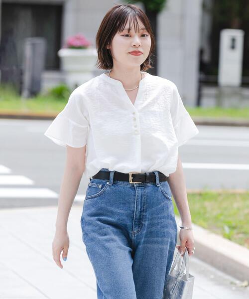 URBAN RESEARCH（アーバンリサーチ） ブラウス シャツ 半袖 フレンチ