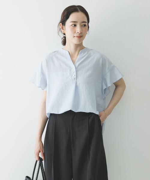 URBAN RESEARCH（アーバンリサーチ） ブラウス シャツ 半袖 フレンチ