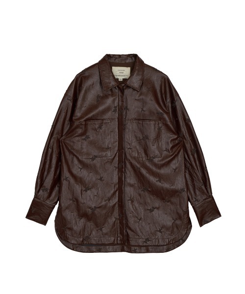 Ameri（アメリ） ブルゾン アウター CHRISTINE EMBROIDERY SHIRT