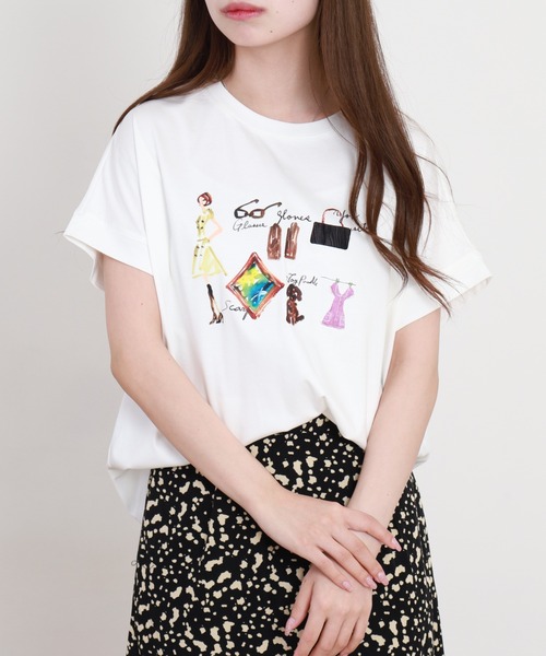 「EGLANTINE」 半袖カットソー 38 サーモンピンク レディース_画像7