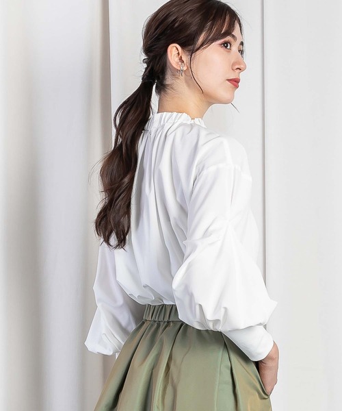 「RAW FUDGE」 長袖ブラウス M オフホワイト レディース_画像3
