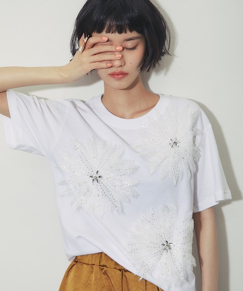 tシャツ 半袖 花モチーフT レディース : ZOZOTOWN Yahoo!店 - 通販