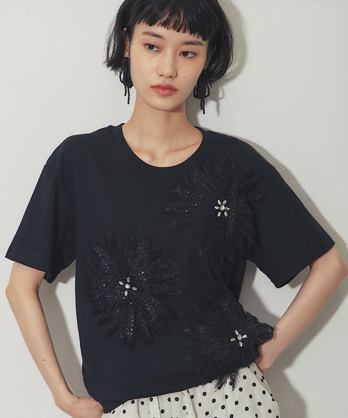 tシャツ 半袖 花モチーフT レディース : ZOZOTOWN Yahoo!店 - 通販