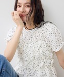 tシャツ 半袖 ドット&無地アソート シャーリ...の詳細画像2