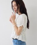 tシャツ 半袖 ドット&無地アソート シャーリ...の詳細画像1