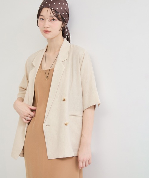 le cercle ADAM ET ROPE' ジャケット テーラードジャケット リネン
