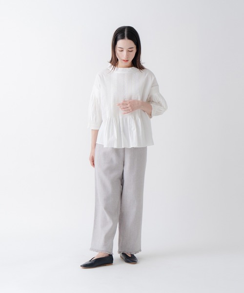 「Kelen」 7分袖ブラウス S オフホワイト レディース_画像2