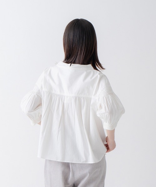 「Kelen」 7分袖ブラウス S オフホワイト レディース_画像4