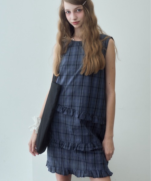 「Birthday room」 ノースリーブワンピース FREE ネイビー レディース_画像7