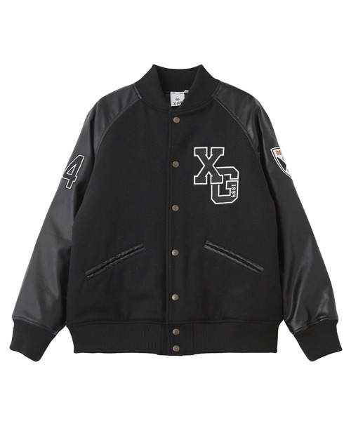 X-girl（エックスガール） スタジャン FACE PATCH STADIUM JACKET
