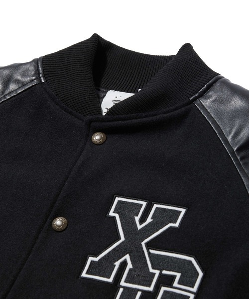 X-girl（エックスガール） スタジャン FACE PATCH STADIUM JACKET