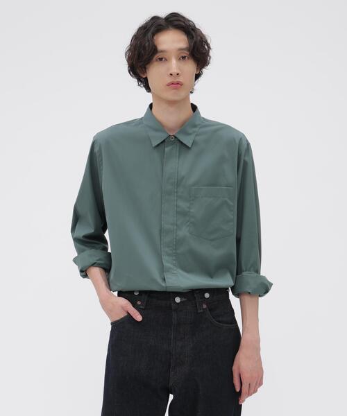 MARGARET HOWELL（マーガレットハウエル） シャツ FINE COMPACT COTTON