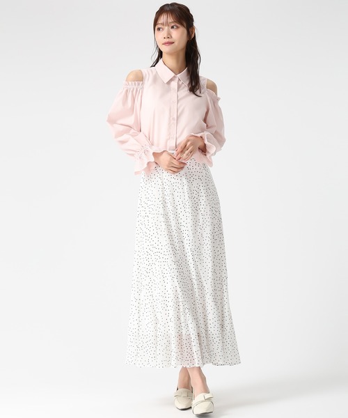 「MISCH MASCH」 フレアスカート S ネイビー レディース_画像5