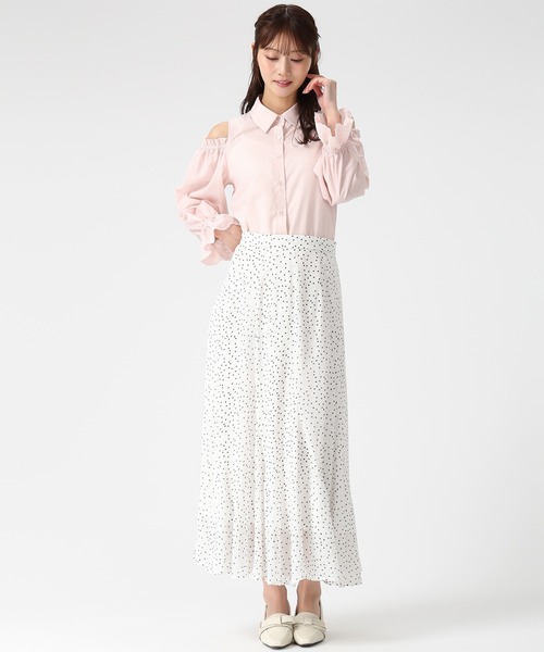 「MISCH MASCH」 フレアスカート S ネイビー レディース_画像6