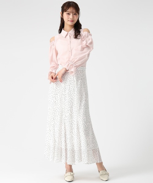 「MISCH MASCH」 フレアスカート S ネイビー レディース_画像7