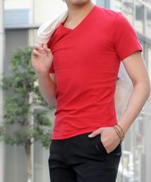 EVOLUTION tシャツ クールでセクシーなVネックTシャツ メンズ