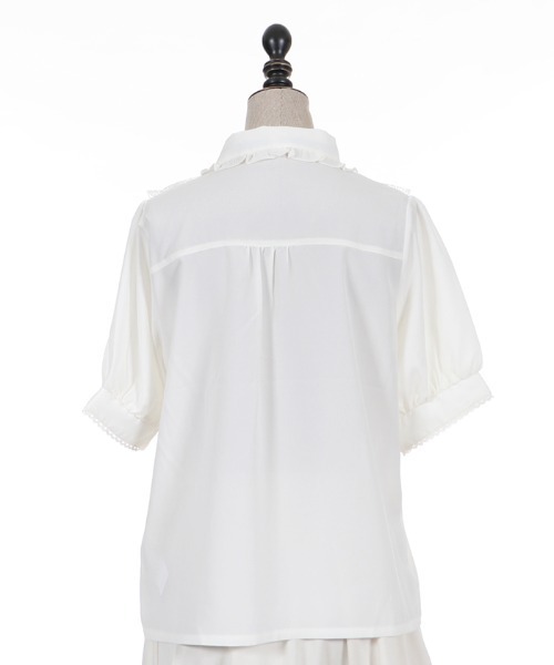 美品　axes femme POETIQUE / ダッフルコート　M フリル 楽天市場】【SALE／30%OFF】ブロッキングフリルコート axes