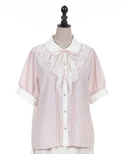 美品　axes femme POETIQUE / ダッフルコート　M フリル axes femme POETIQUE ダッフルコート コート ファーティペ付