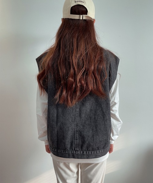 美品♡DES PRES デプレ　インディゴ　デニムジレ　ベスト　トレンチジレ 美品♡DES PRES デプレ インディゴ デニムジレ ベスト トレンチジレ