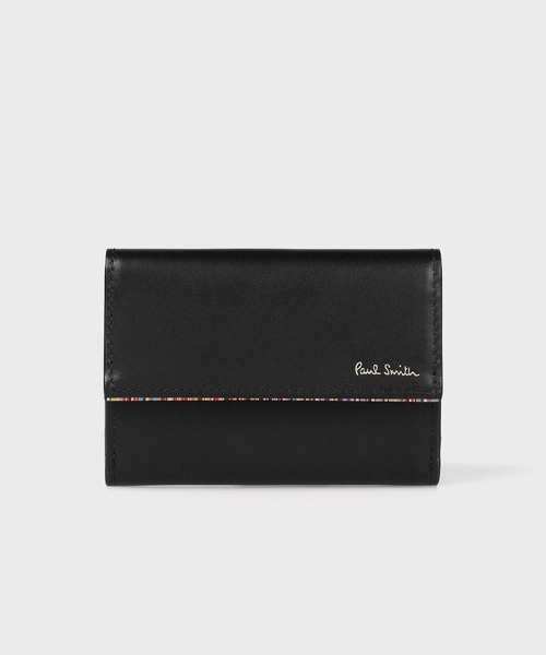 Paul Smith 黒 マネークリップ ブライトストライププラー マネークリップ ｜ポール・スミス