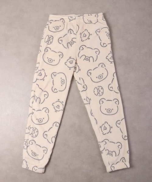 FUNALIVE パンツ Rilakkuma 総柄プリントボアフリースパンツ