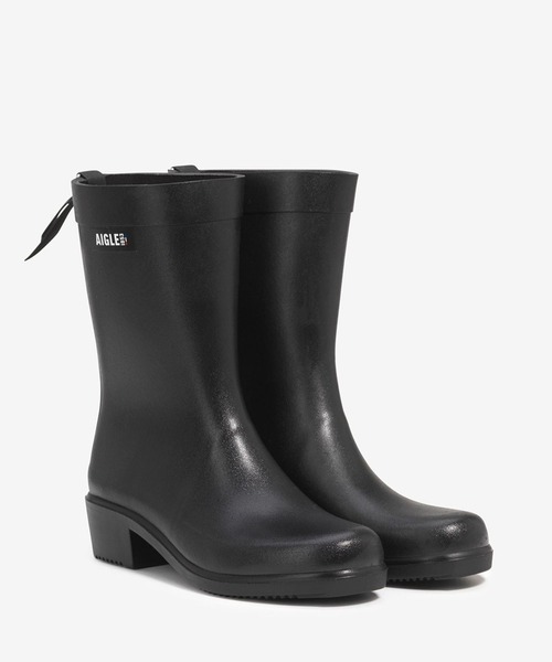AIGLE ブーツ ミリカ ミッド ラバーブーツ / ヒールミドルブーツ