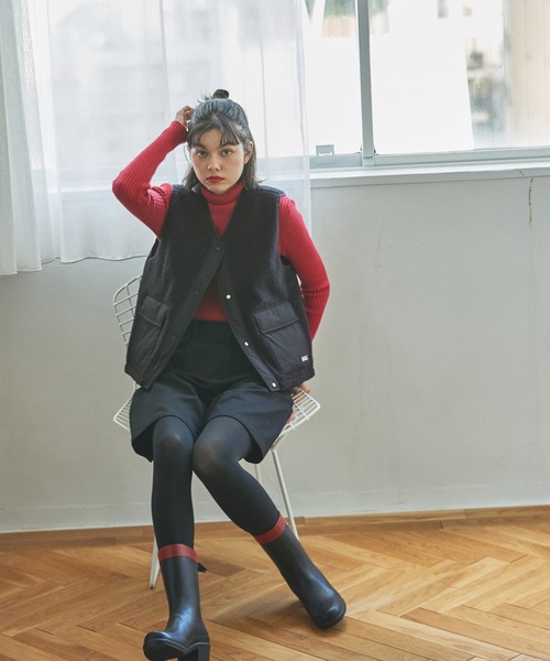 エーグル AIGLE ミリカ ミッド ラバーブーツ （ブラック